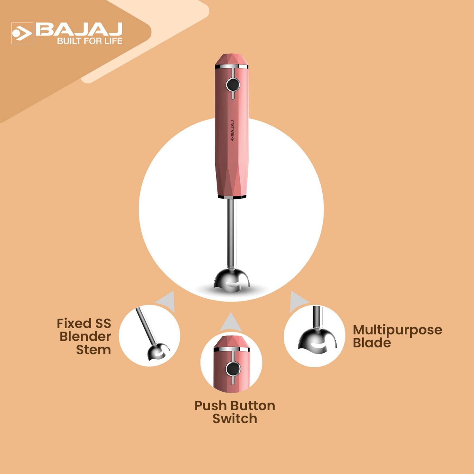 BAJAJ Juvel Digi 800 Watt 3 Jars Mixer Grinder (Pulse Function, Dark Grey) BAJAJ Juvel Digi 800 Watt 3 Jars Mixer Grinder (Pulse Function, Dark Grey)_8