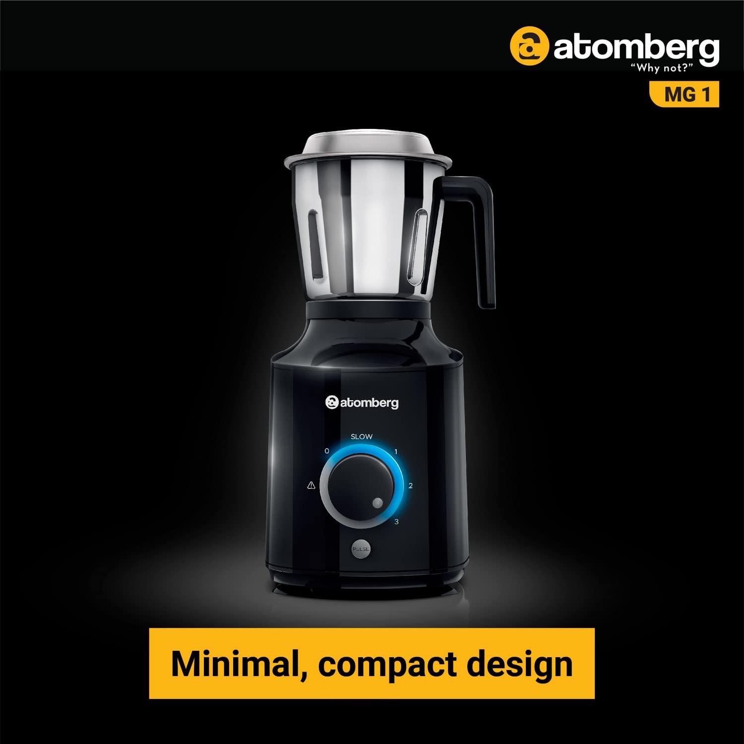 atomberg MG 1 485 Watt 4 Jars Mixer Grinder (18000 RPM, 4 Speed Control, Black) atomberg MG 1 485 Watt 4 Jars Mixer Grinder (18000 RPM, 4 Speed Control, Black)_14