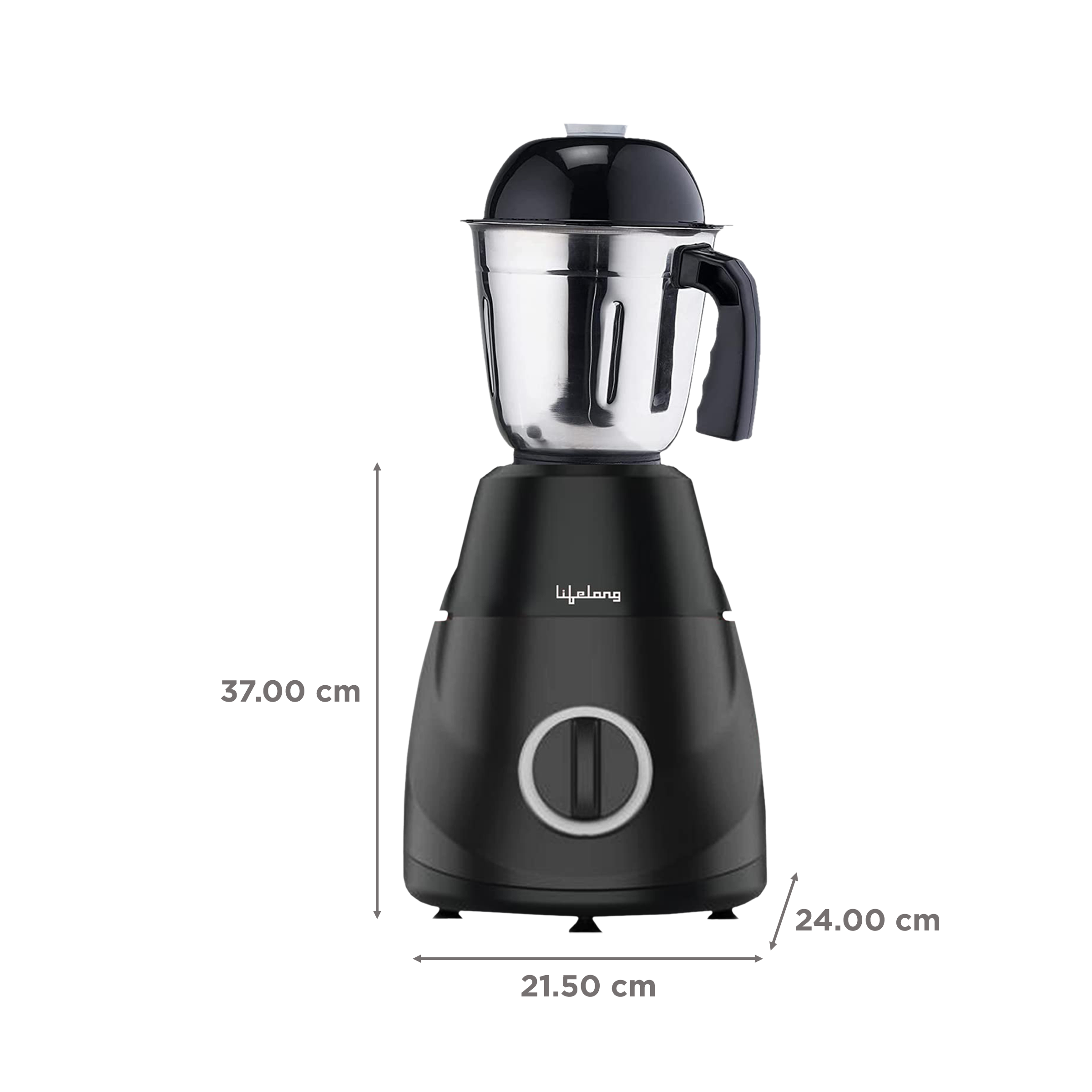 Lifelong Power Pro LX 500 Watt 3 Jars Mixer Grinder (18000 RPM, 3 Speed Control with Incher, Black)_3