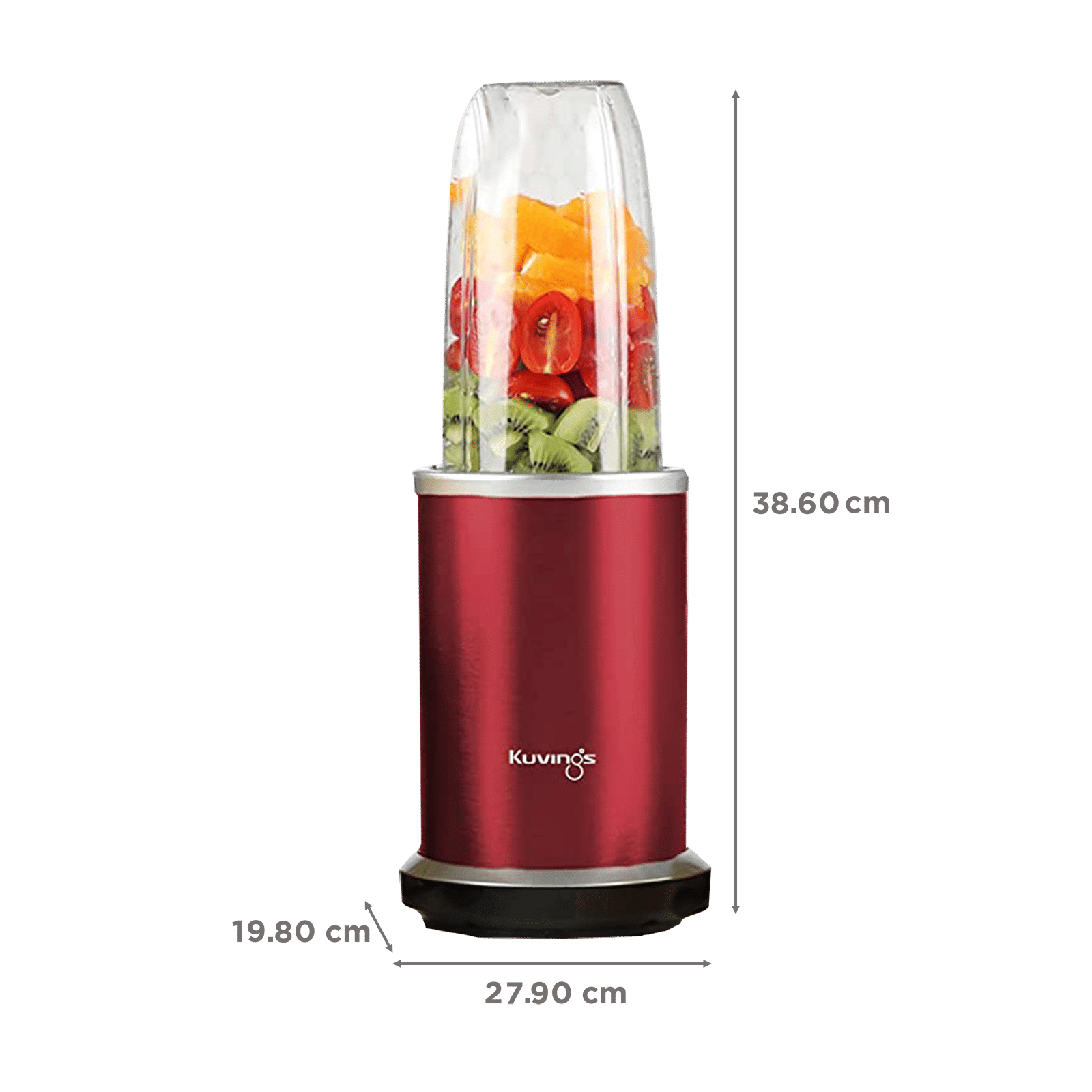 Kuvings Nutri Pro 1000 Watt 2 Jars Blender (22000 RPM, Super Quiet Motor, Ferrari Red) Kuvings Nutri Pro 1000 Watt 2 Jars Blender (22000 RPM, Super Quiet Motor, Ferrari Red)_3