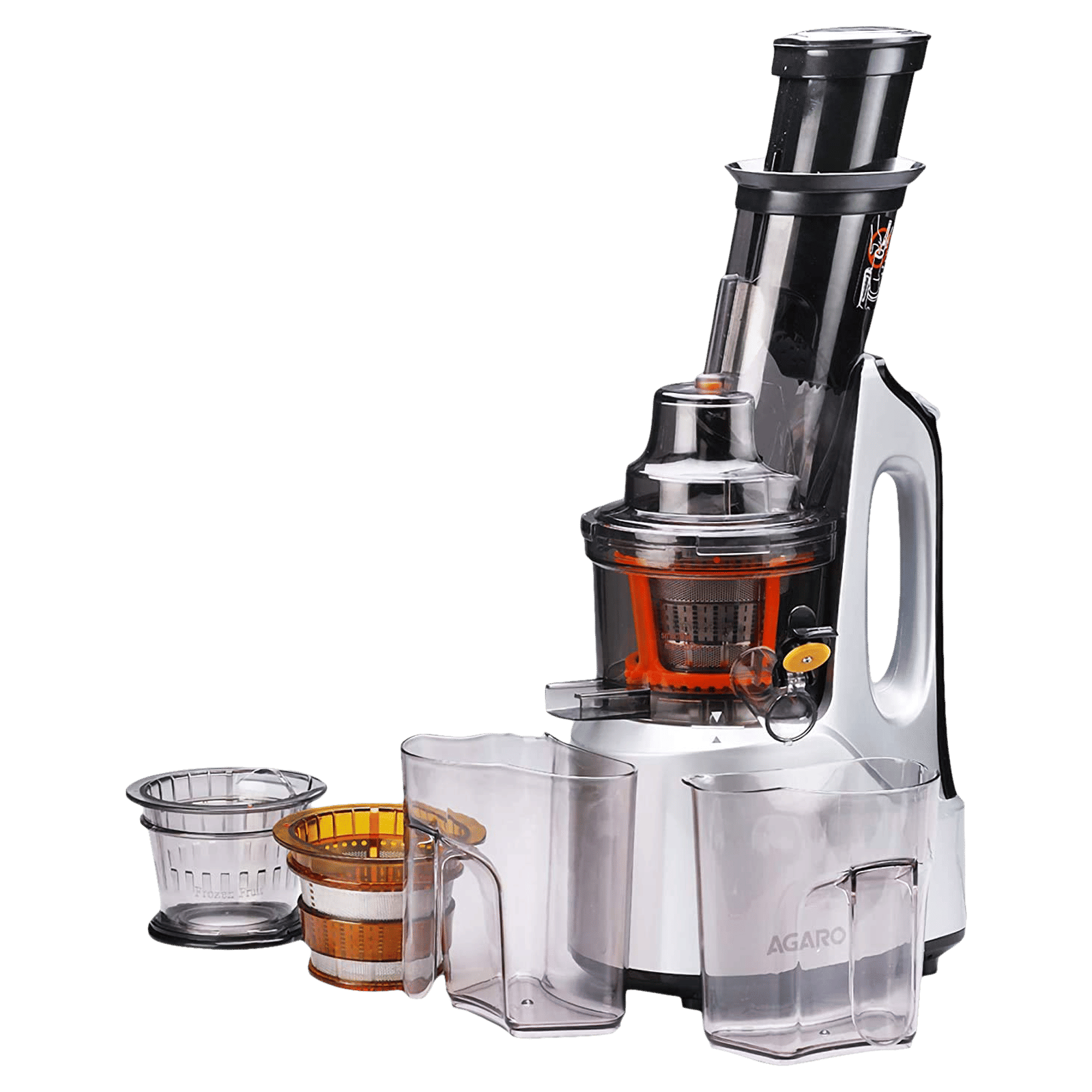 AGARO Imperial 240 Watt Slow Juicer (65 RPM, Cold Pressed Technology, Black & Grey)_1