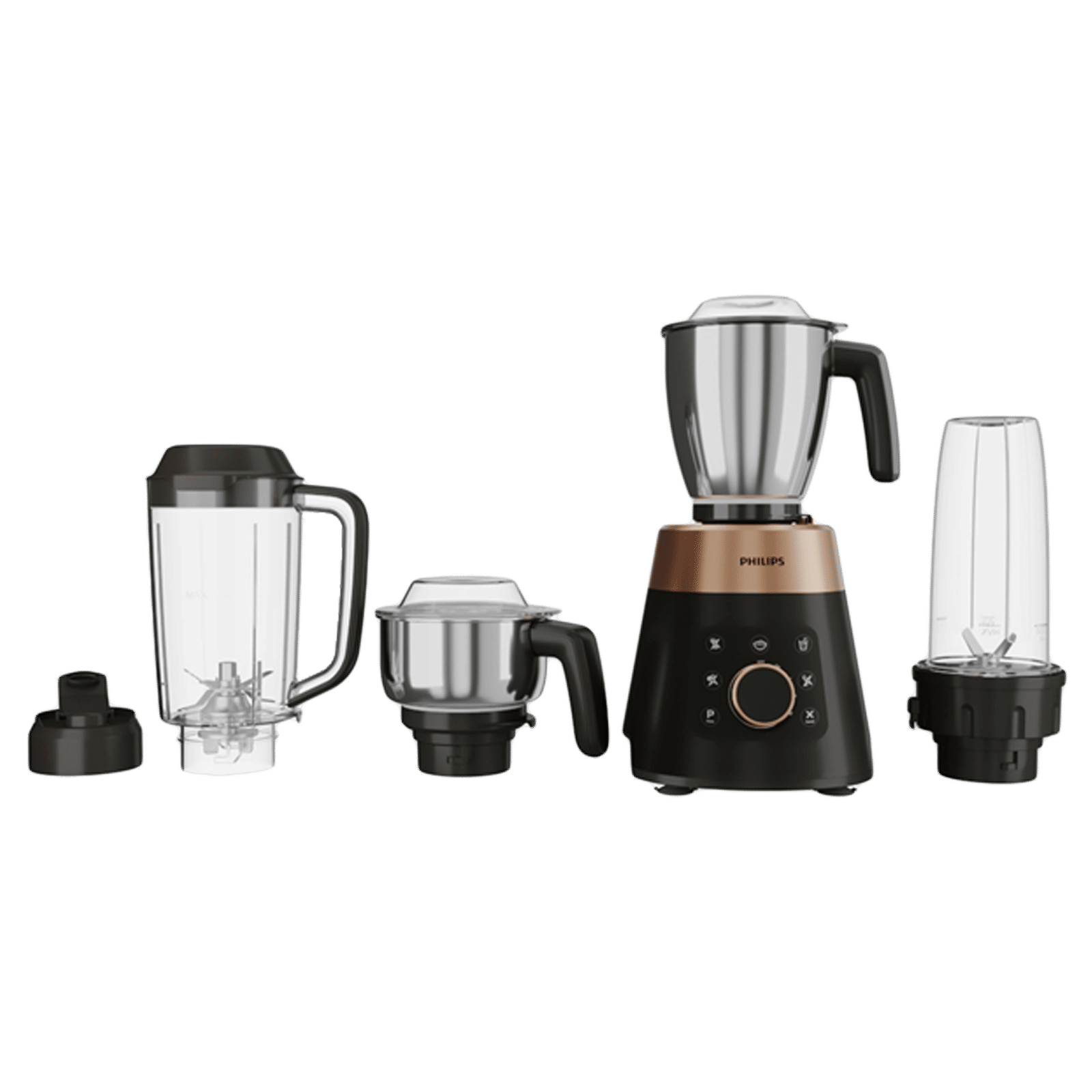 PHILIPS 1000 Watt 4 Jars Mixer Grinder (5 Preset Modes, Black) PHILIPS 1000 Watt 4 Jars Mixer Grinder (5 Preset Modes, Black)_1