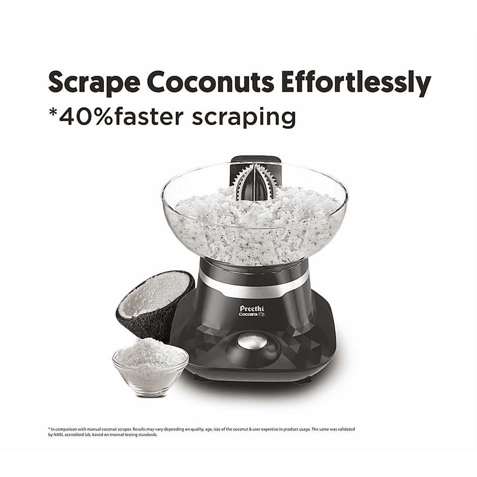 Preethi Cocosta Coconut Scraper & Citrus Juicer (Black) Preethi Cocosta Coconut Scraper & Citrus Juicer (Black)_14