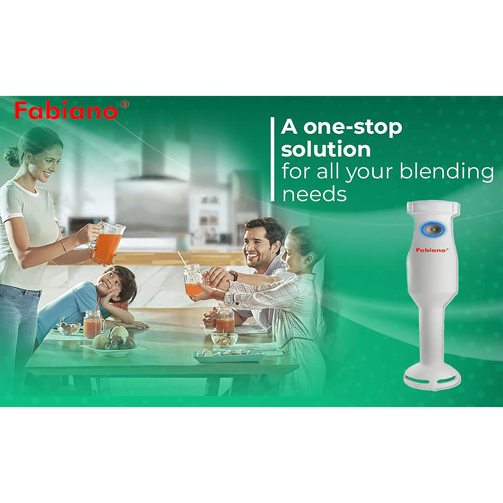 Fabiano Glam 250 Watt Hand Blender (Speed Control, White)_6