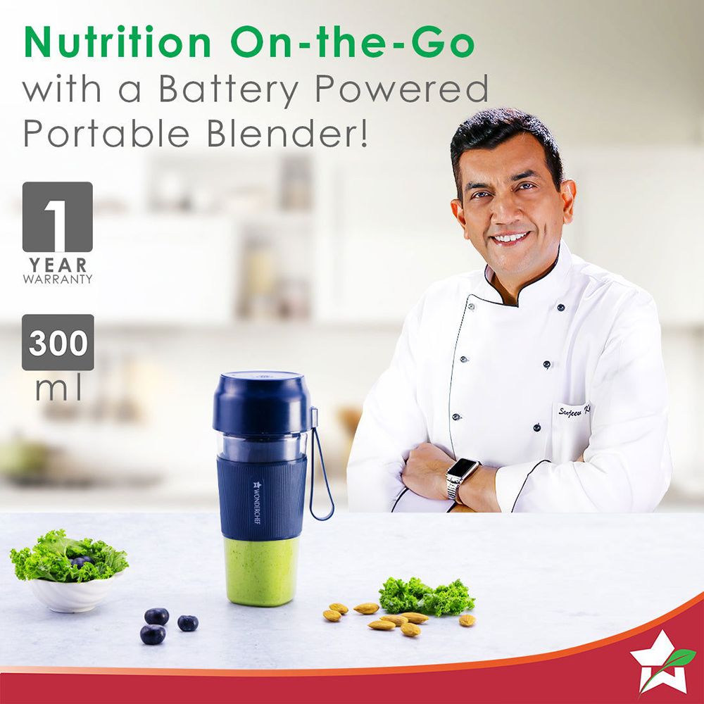WONDERCHEF Nutri Cup 40 Watt Portable Blender (Dishwasher Safe, Blue) WONDERCHEF Nutri Cup 40 Watt Portable Blender (Dishwasher Safe, Blue)_10