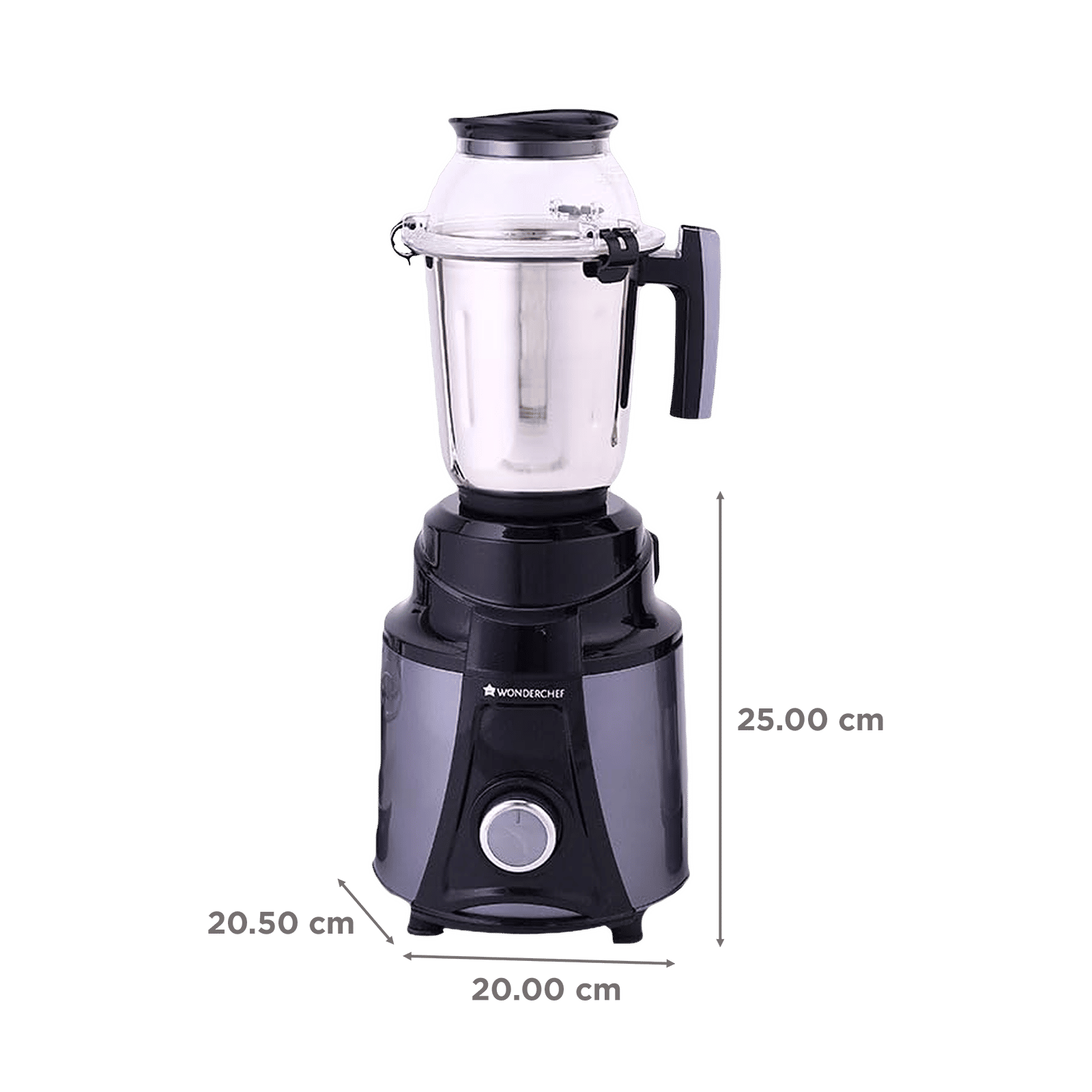 WONDERCHEF Galaxy 750 Watt 4 Jars Mixer Grinder (Powerful Copper Motor, Black and Grey) WONDERCHEF Galaxy 750 Watt 4 Jars Mixer Grinder (Powerful Copper Motor, Black and Grey)_3