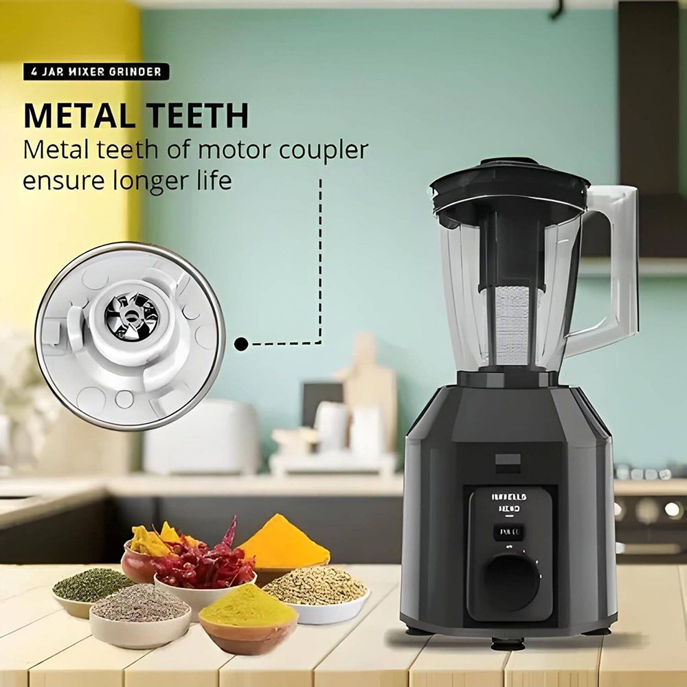 HAVELLS Hexo Plus 1100 Watt 4 Jars Mixer Grinder (Black)_7
