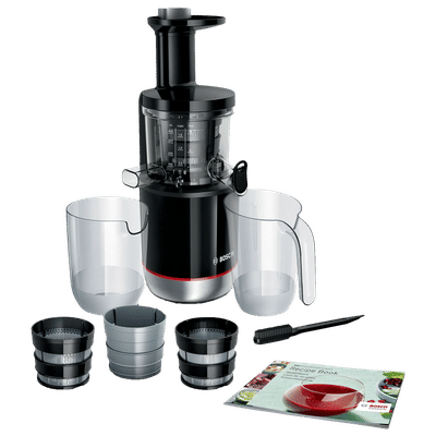 BOSCH VitaExtract 150 Watt 2 Jars Slow Juicer (55 RPM, GentleSqueezing Technology, Black)