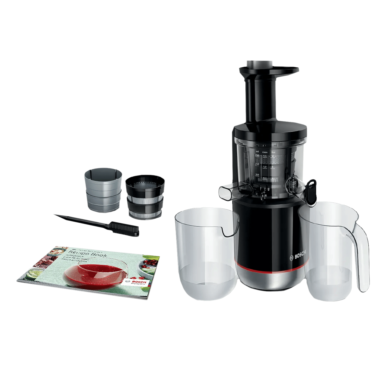 BOSCH VitaExtract 150 Watt 2 Jars Slow Juicer (55 RPM, GentleSqueezing Technology, Black)_10