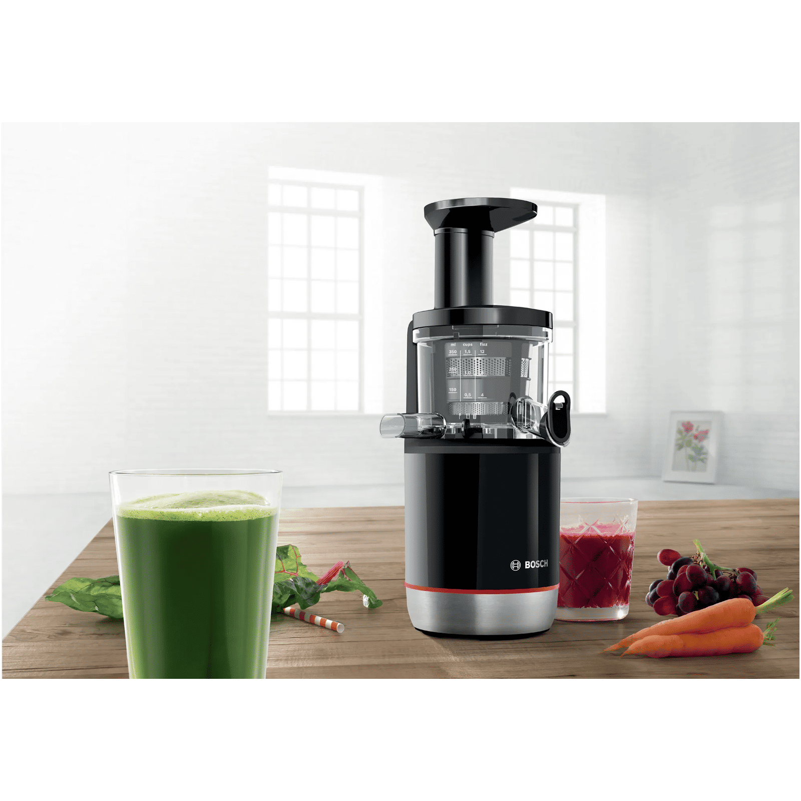 BOSCH VitaExtract 150 Watt 2 Jars Slow Juicer (55 RPM, GentleSqueezing Technology, Black)_11