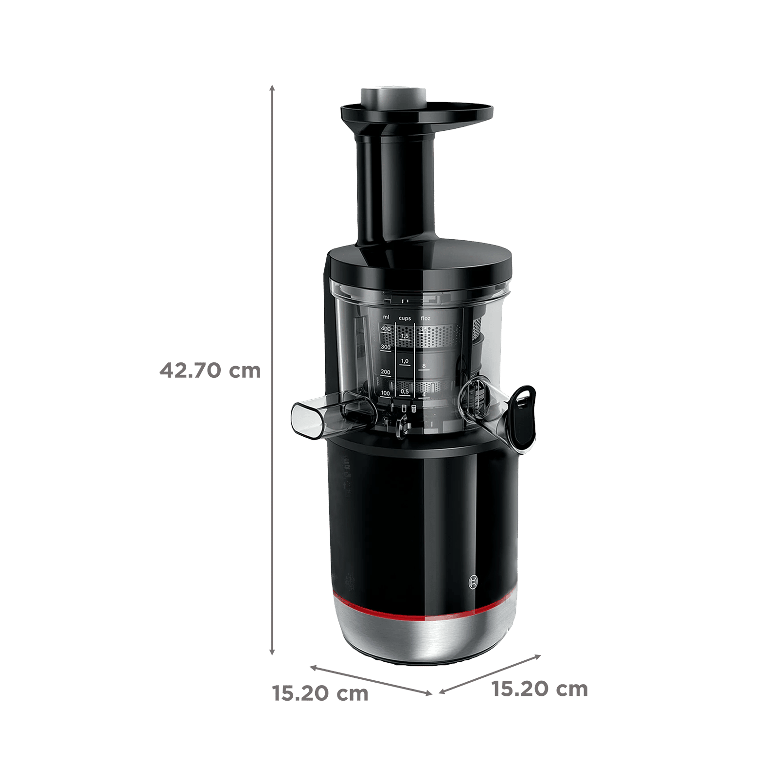 BOSCH VitaExtract 150 Watt 2 Jars Slow Juicer (55 RPM, GentleSqueezing Technology, Black)_3