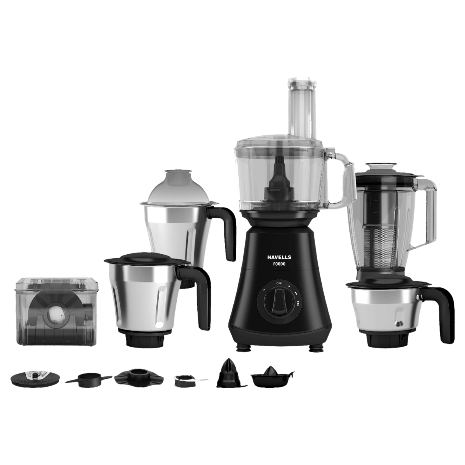 HAVELLS Foodo 750 Watt Food Processor with 10 Blades (Black) HAVELLS Foodo 750 Watt Food Processor with 10 Blades (Black)_6