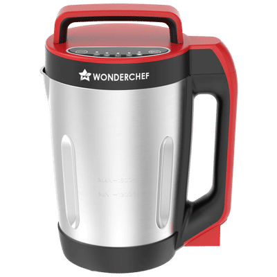 WONDERCHEF Neo 900 Watt 1.6 Litre Soup Maker with 5 Preset Functions (Red & Black)