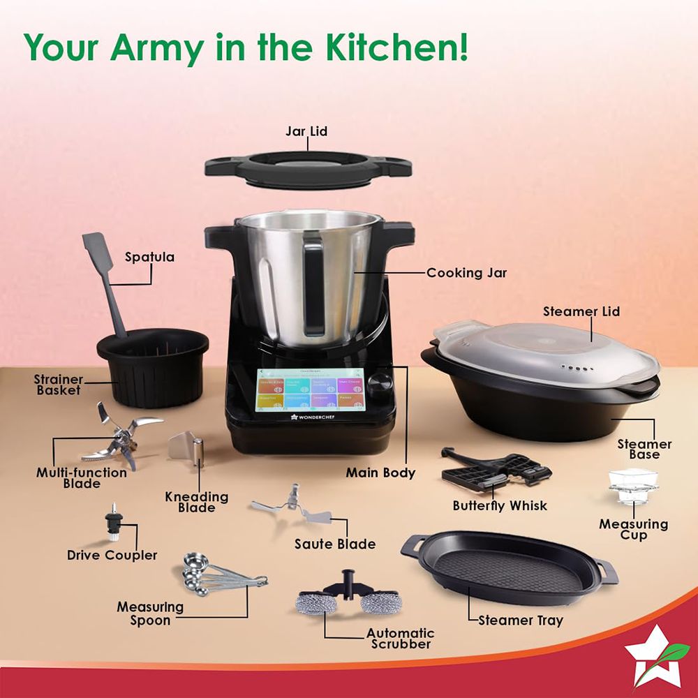 Wonderchef Chef Magic 1800 Watts Food Processors with 3 Blades (Black) Wonderchef Chef Magic 1800 Watts Food Processors with 3 Blades (Black)_10