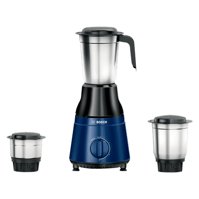 BOSCH TrueMixx 500 Watt 3 Jars Mixer Grinder (18000 RPM, Midnight Blue)