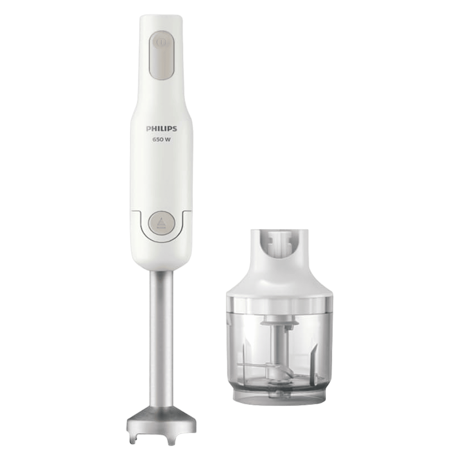 PHILIPS 650 Watt 2 Speed Hand Blender with 2 Attachments (Detachable Steel Rod, White) PHILIPS 650 Watt 2 Speed Hand Blender with 2 Attachments (Detachable Steel Rod, White)_1