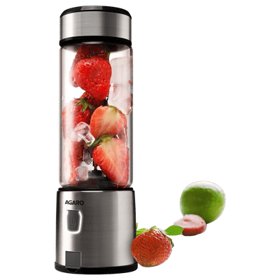 AGARO Galaxy Portable Hand Blender with 3000 mAh Rechargeable Battery (450ml, Black)