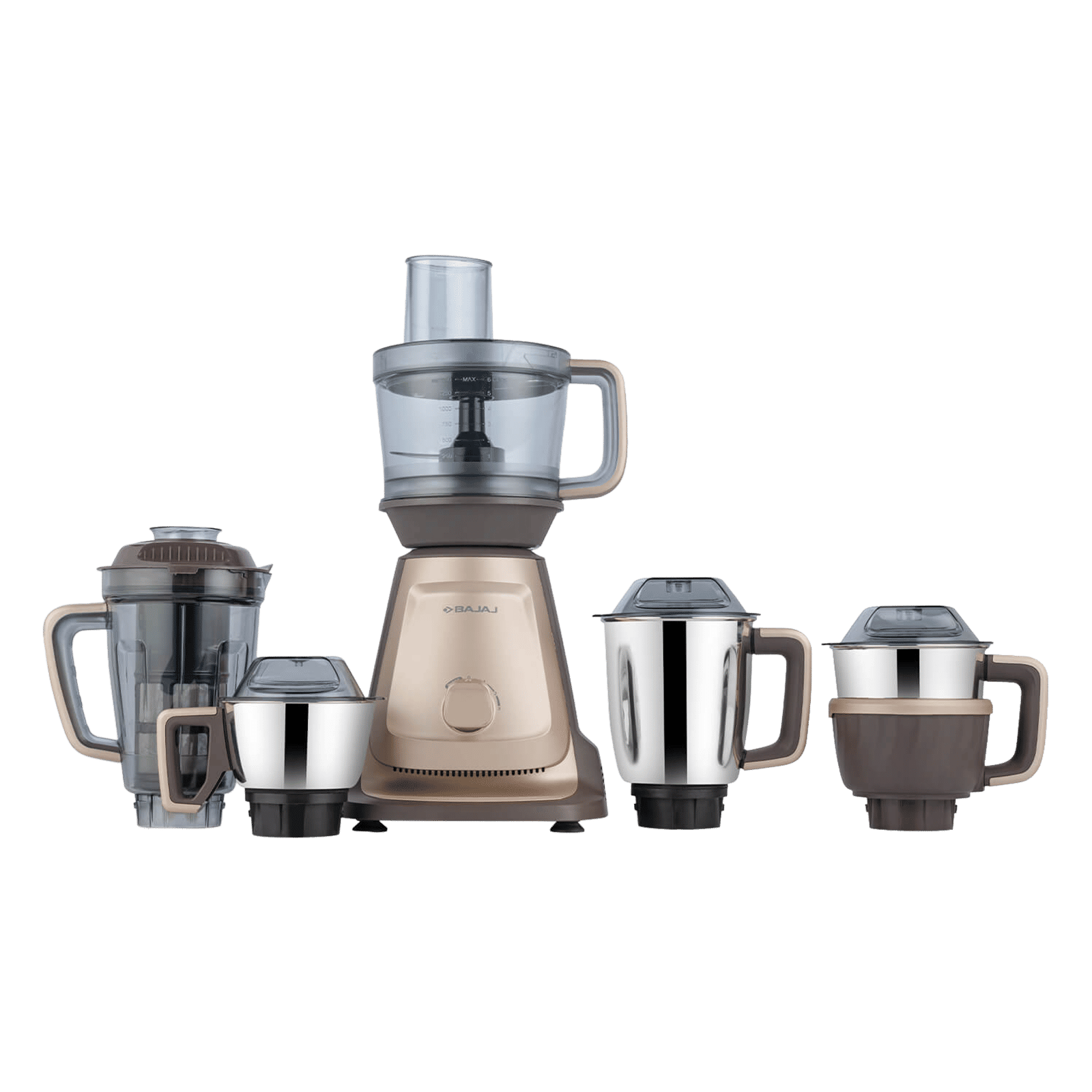 Bajaj Style Mix 1000 Watt 5 Jars Mixer Grinder (20000 RPM, Powerful Titan Motor, Sahara Beige) Bajaj Style Mix 1000 Watt 5 Jars Mixer Grinder (20000 RPM, Powerful Titan Motor, Sahara Beige)_1