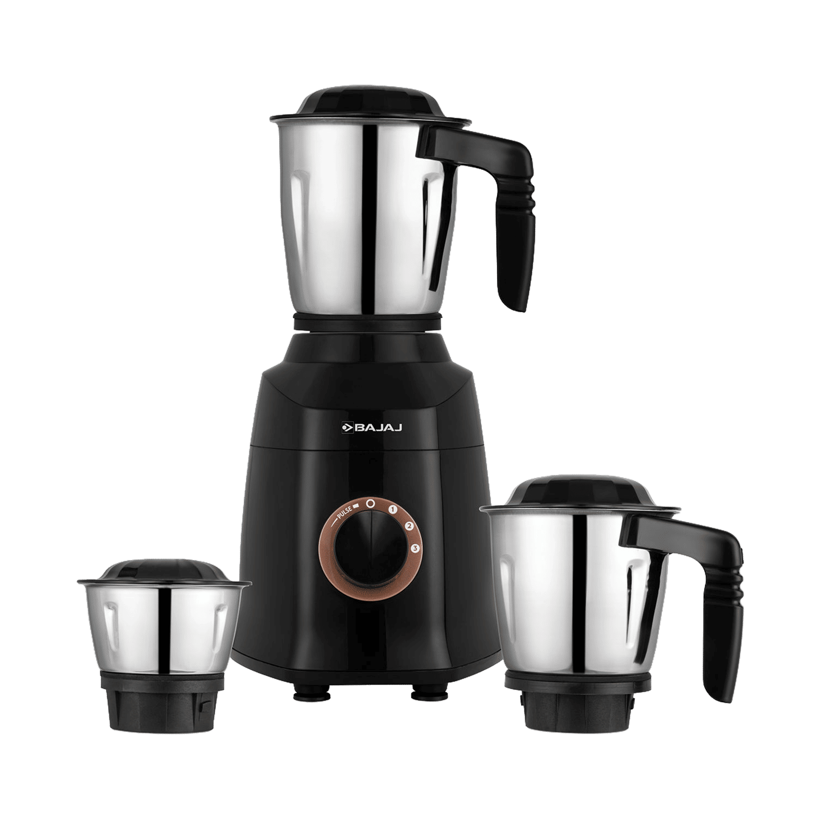 Bajaj Military Series Finesse 750 Watt 3 Jars Mixer Grinder (20000 RPM, Powerful Titan Motor, Black & Copper) Bajaj Military Series Finesse 750 Watt 3 Jars Mixer Grinder (20000 RPM, Powerful Titan Motor, Black & Copper)_1