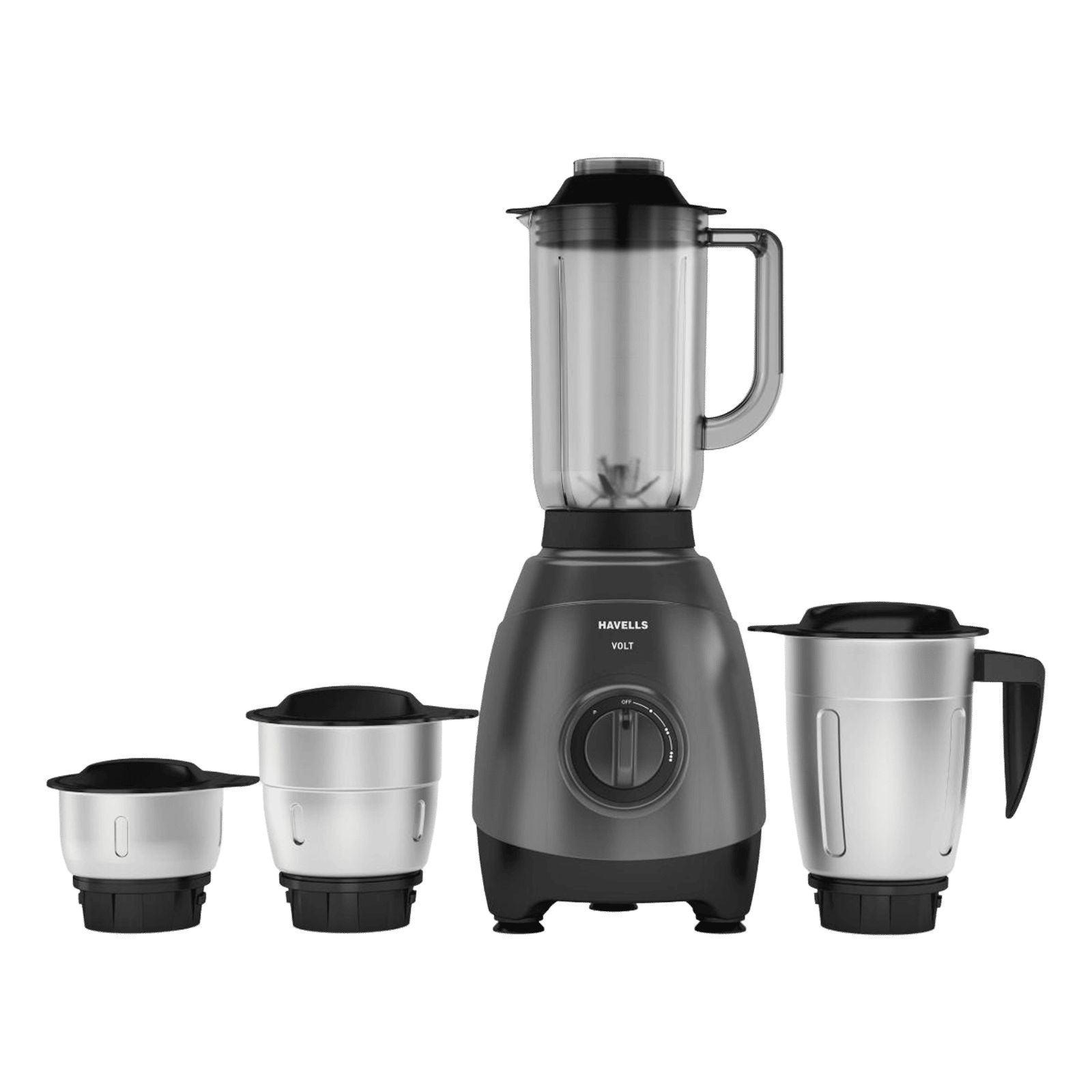 Havells Volt 750 Watt 4 Jars Mixer Grinder (21000 RPM, Grey)_1