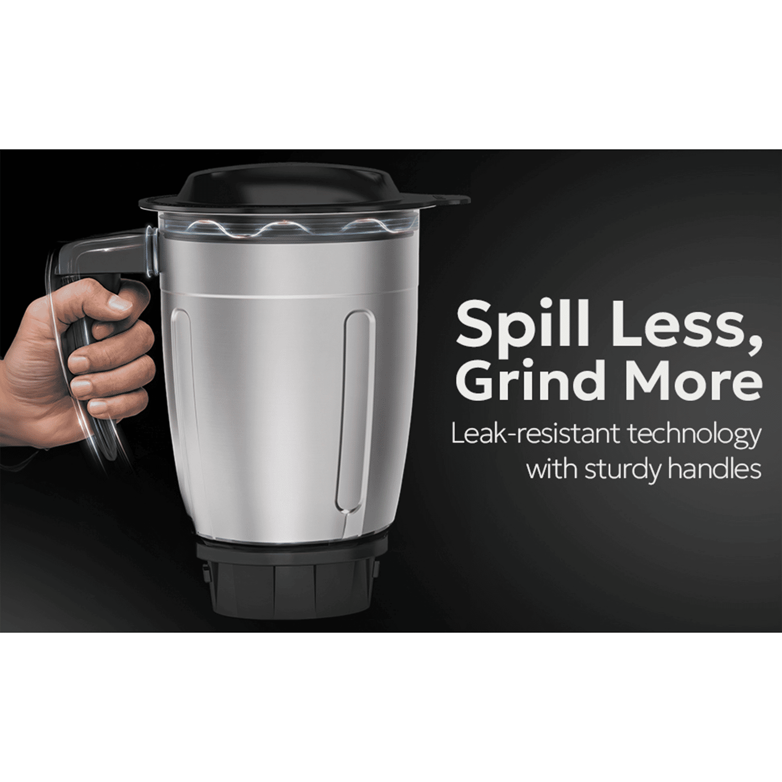 Havells Volt 750 Watt 4 Jars Mixer Grinder (21000 RPM, Grey)_5