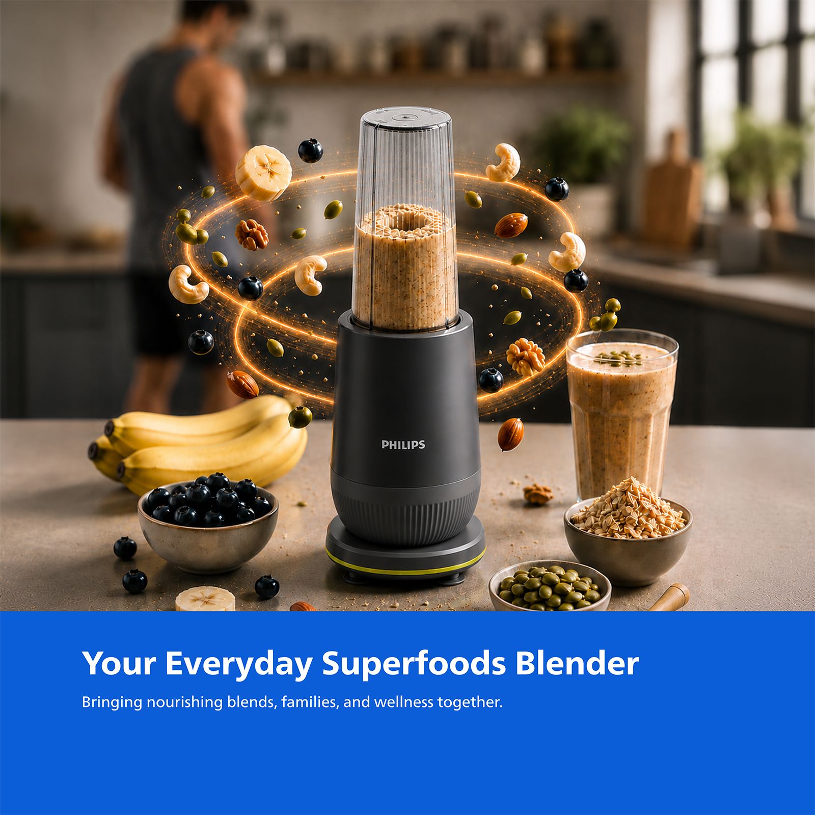 Philips HR2613/00 350 Watt 3 Jars Juicer Blender (25000 RPM, Leak-Proof Sipper Lid, Grey)_5