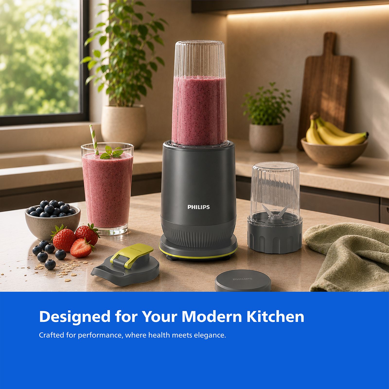 Philips HR2613/00 350 Watt 3 Jars Juicer Blender (25000 RPM, Leak-Proof Sipper Lid, Grey)_7