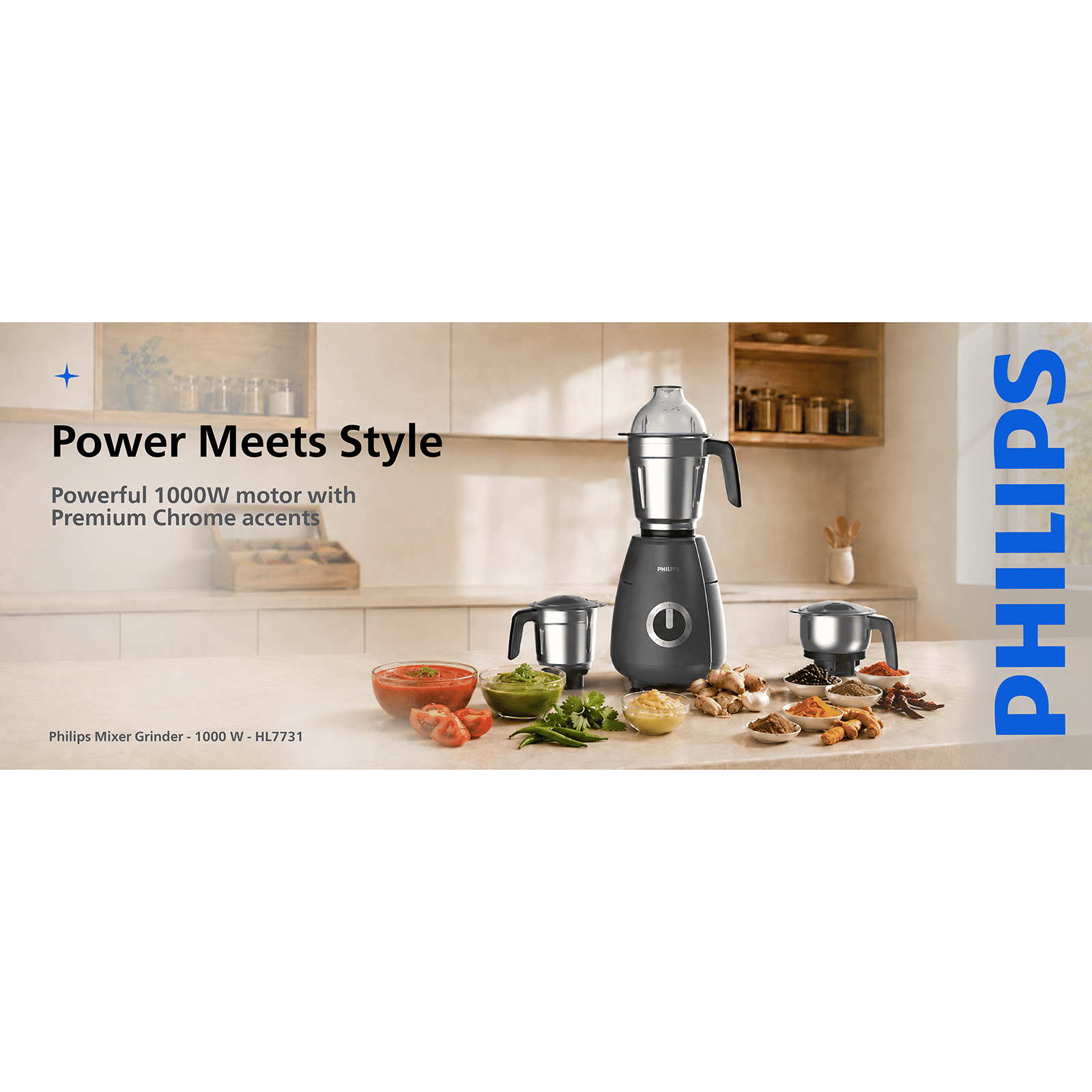 PHILIPS HR7731/00 1000 Watt 3 Jars Mixer Grinder (21000 RPM, Fast Precision Grinding, Grey) PHILIPS HR7731/00 1000 Watt 3 Jars Mixer Grinder (21000 RPM, Fast Precision Grinding, Grey)_24