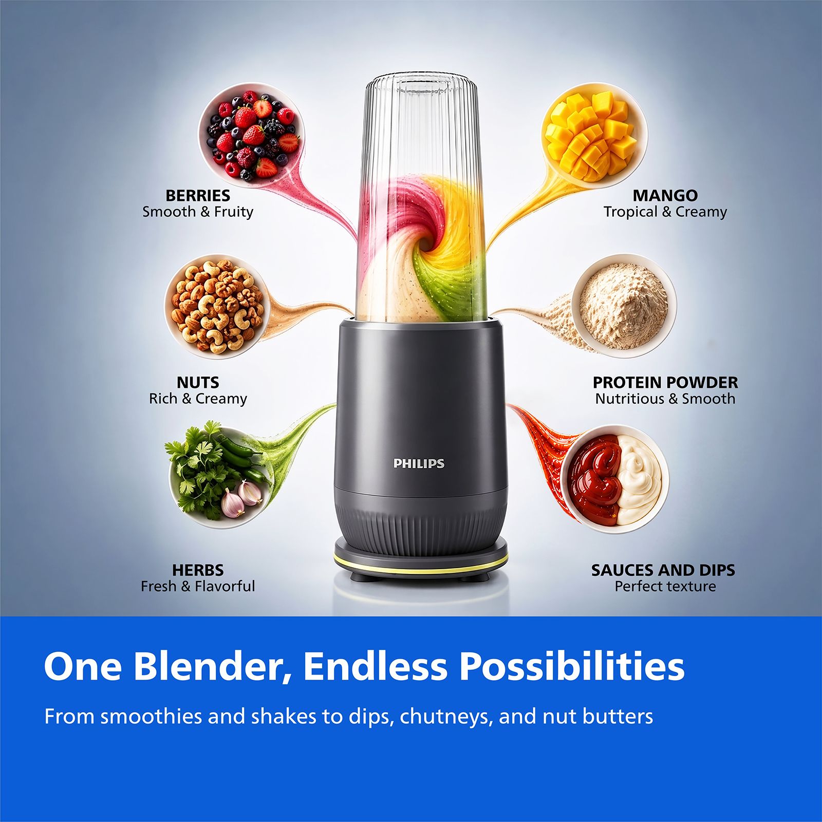 Philips HR2612/00 350 Watt 2 Jars Juicer Blender (25000 RPM, Leak-Proof Sipper Lid, Grey) Philips HR2612/00 350 Watt 2 Jars Juicer Blender (25000 RPM, Leak-Proof Sipper Lid, Grey)_5