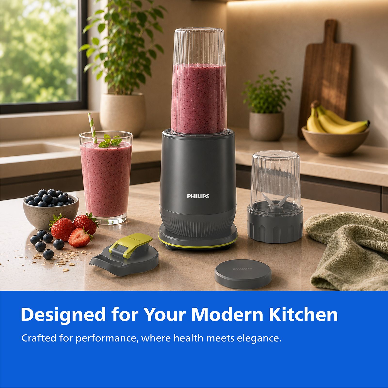 Philips HR2612/00 350 Watt 2 Jars Juicer Blender (25000 RPM, Leak-Proof Sipper Lid, Grey) Philips HR2612/00 350 Watt 2 Jars Juicer Blender (25000 RPM, Leak-Proof Sipper Lid, Grey)_8