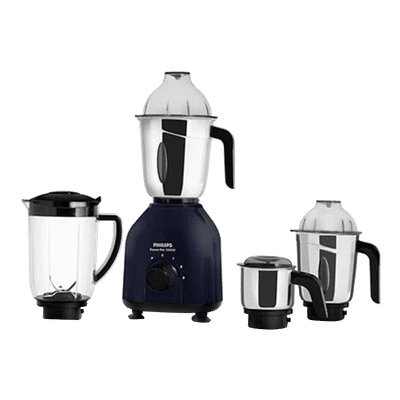 PHILIPS Power Pro 1000 Watt 4 Jars Mixer Grinder (21000 RPM, Quick Cool Ventilation Technology, Azure Blue)