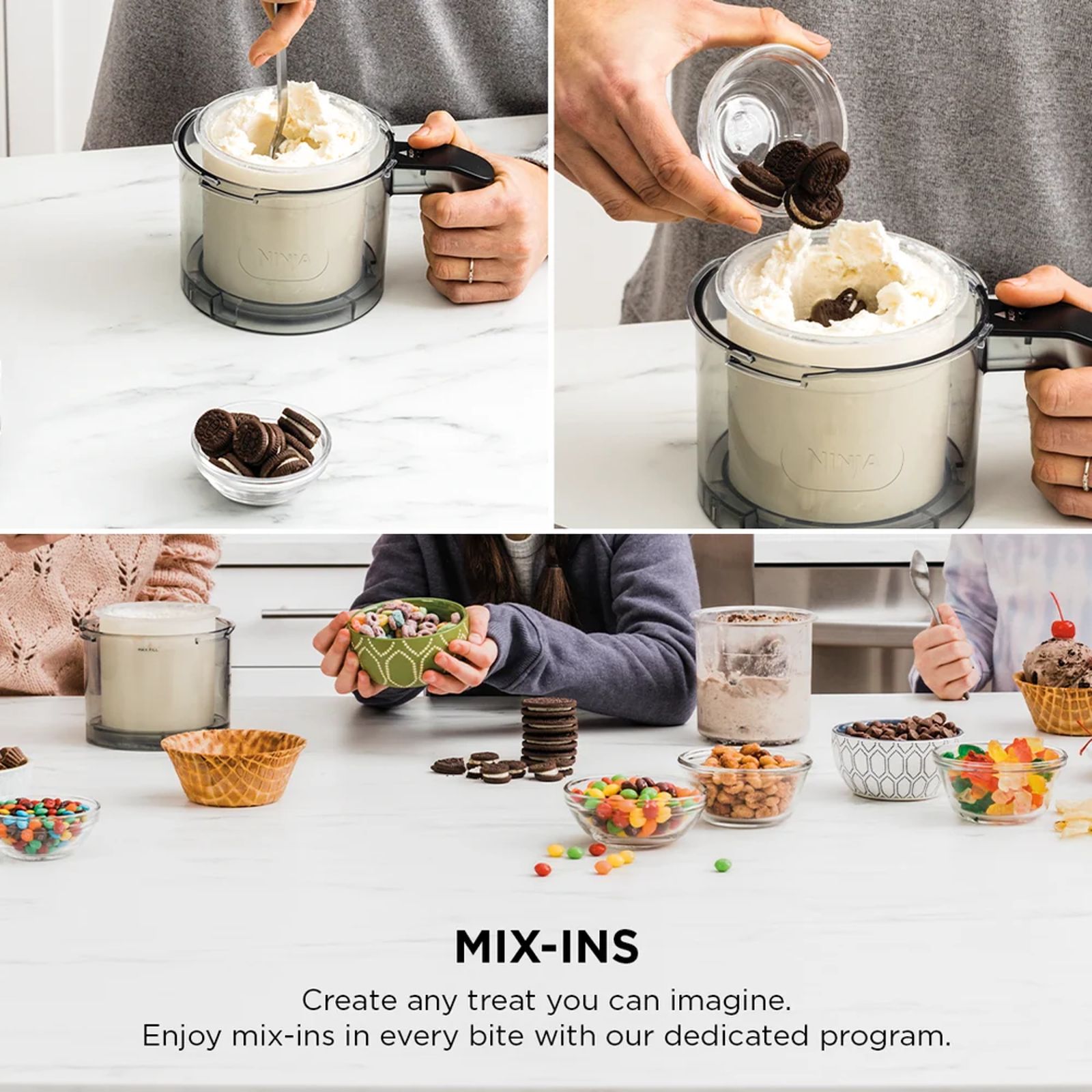 NINJA CREAMi 800 Watts Ice Cream Maker (Creamify Technology, NC300IN, Black & Grey) NINJA CREAMi 800 Watts Ice Cream Maker (Creamify Technology, NC300IN, Black & Grey)_10
