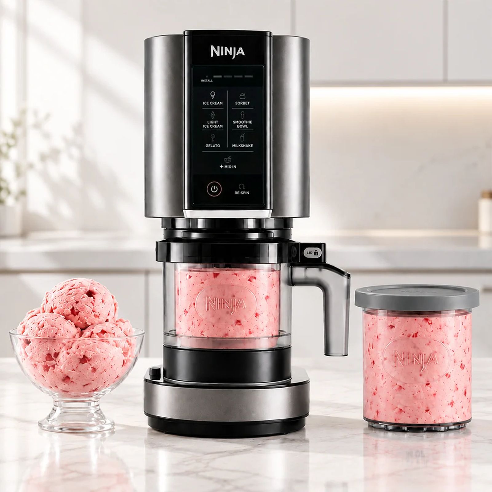 NINJA CREAMi 800 Watts Ice Cream Maker (Creamify Technology, NC300IN, Black & Grey) NINJA CREAMi 800 Watts Ice Cream Maker (Creamify Technology, NC300IN, Black & Grey)_3