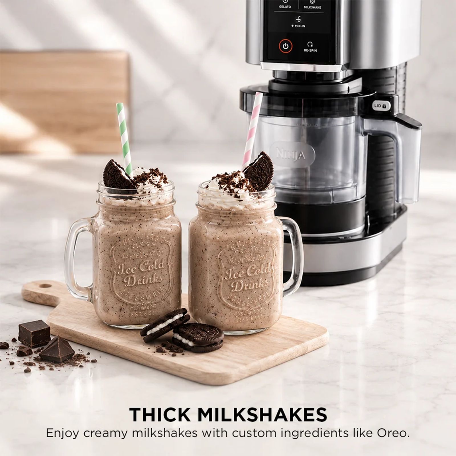 NINJA CREAMi 800 Watts Ice Cream Maker (Creamify Technology, NC300IN, Black & Grey) NINJA CREAMi 800 Watts Ice Cream Maker (Creamify Technology, NC300IN, Black & Grey)_5