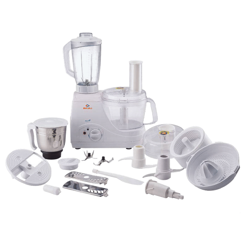 BAJAJ FX 7 600 Watt Food Processor with 3 Blades (White)_1