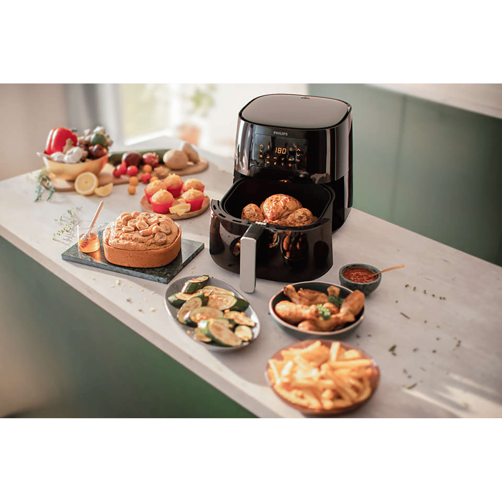 PHILIPS 6.2L 2000 Watt Digital Air Fryer with Rapid Air Technology (Black) PHILIPS 6.2L 2000 Watt Digital Air Fryer with Rapid Air Technology (Black)_13