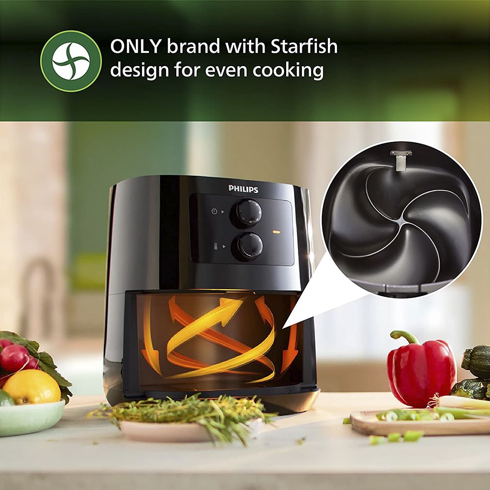 PHILIPS Spectre 4.1L 1400 Watt Air Fryer with Rapid Air Technology (Black)_12