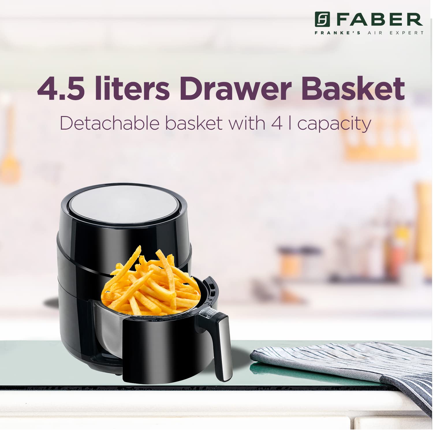 FABER 4.5L 1500 Watt Digital Air Fryer with Rapid Air Technology (Black) FABER 4.5L 1500 Watt Digital Air Fryer with Rapid Air Technology (Black)_15