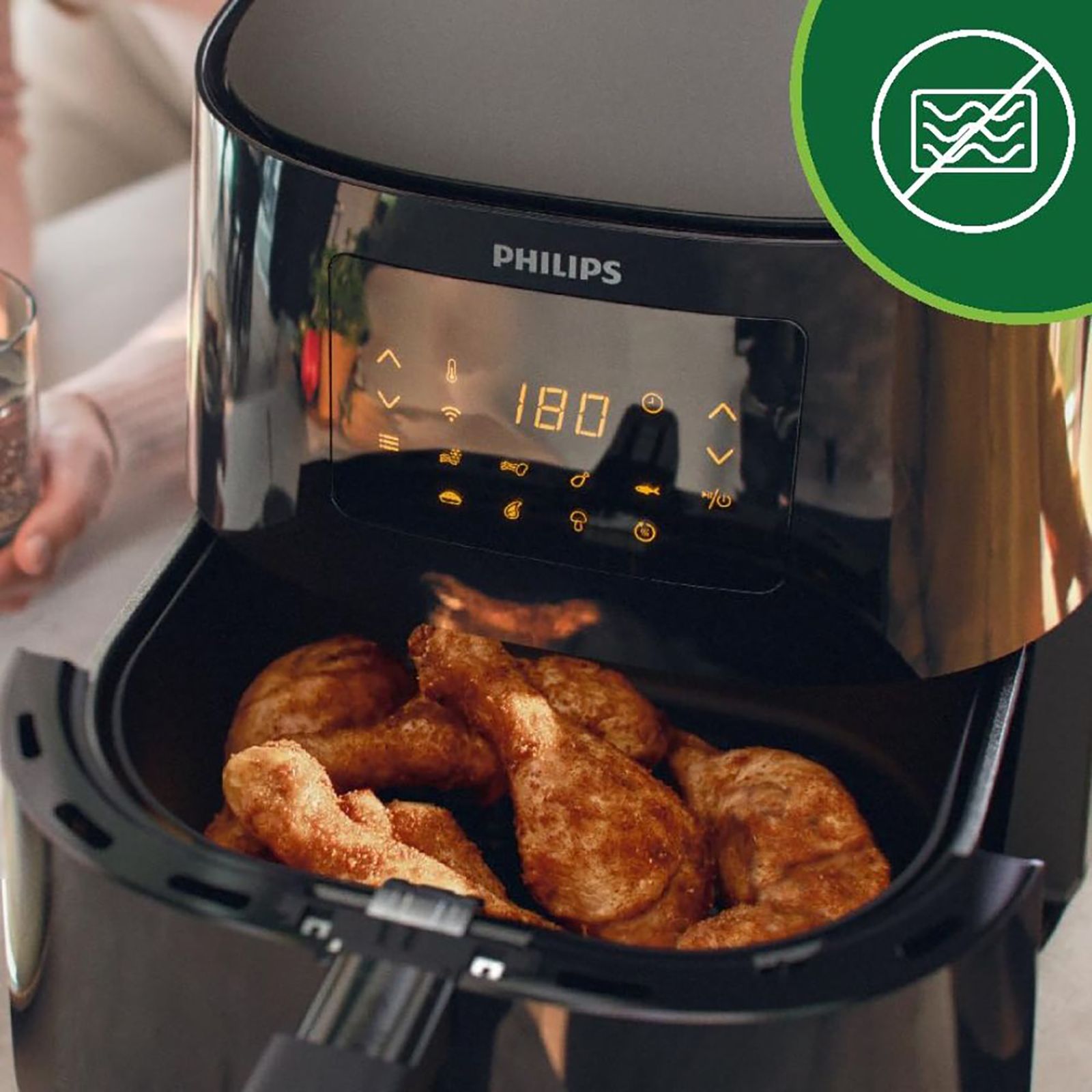 PHILIPS 6.2L 2000 Watt Digital Air Fryer with Rapid Air Technology (Black & Dark Silver) PHILIPS 6.2L 2000 Watt Digital Air Fryer with Rapid Air Technology (Black & Dark Silver)_15