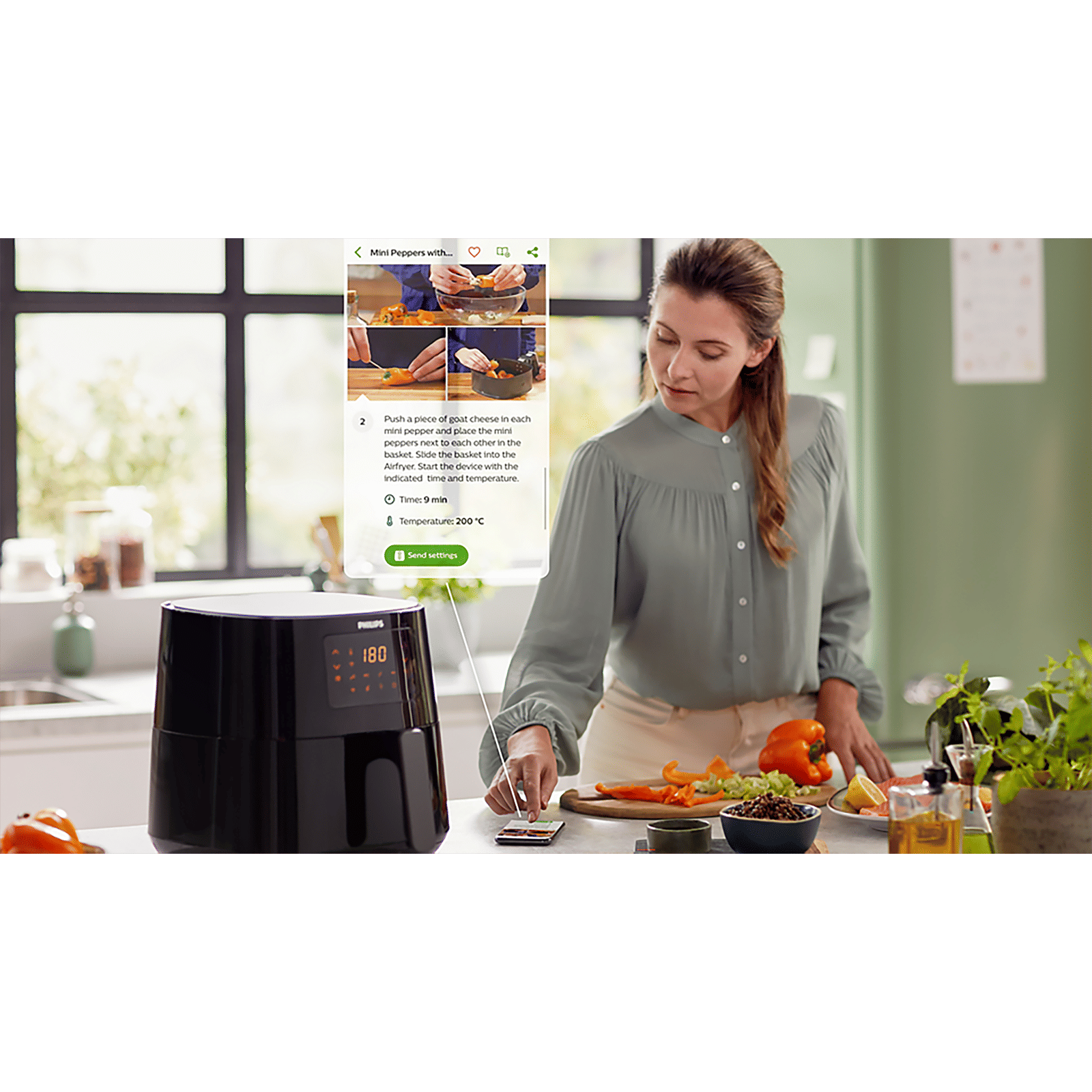 PHILIPS 6.2L 2000 Watt Digital Air Fryer with Rapid Air Technology (Black & Dark Silver) PHILIPS 6.2L 2000 Watt Digital Air Fryer with Rapid Air Technology (Black & Dark Silver)_17