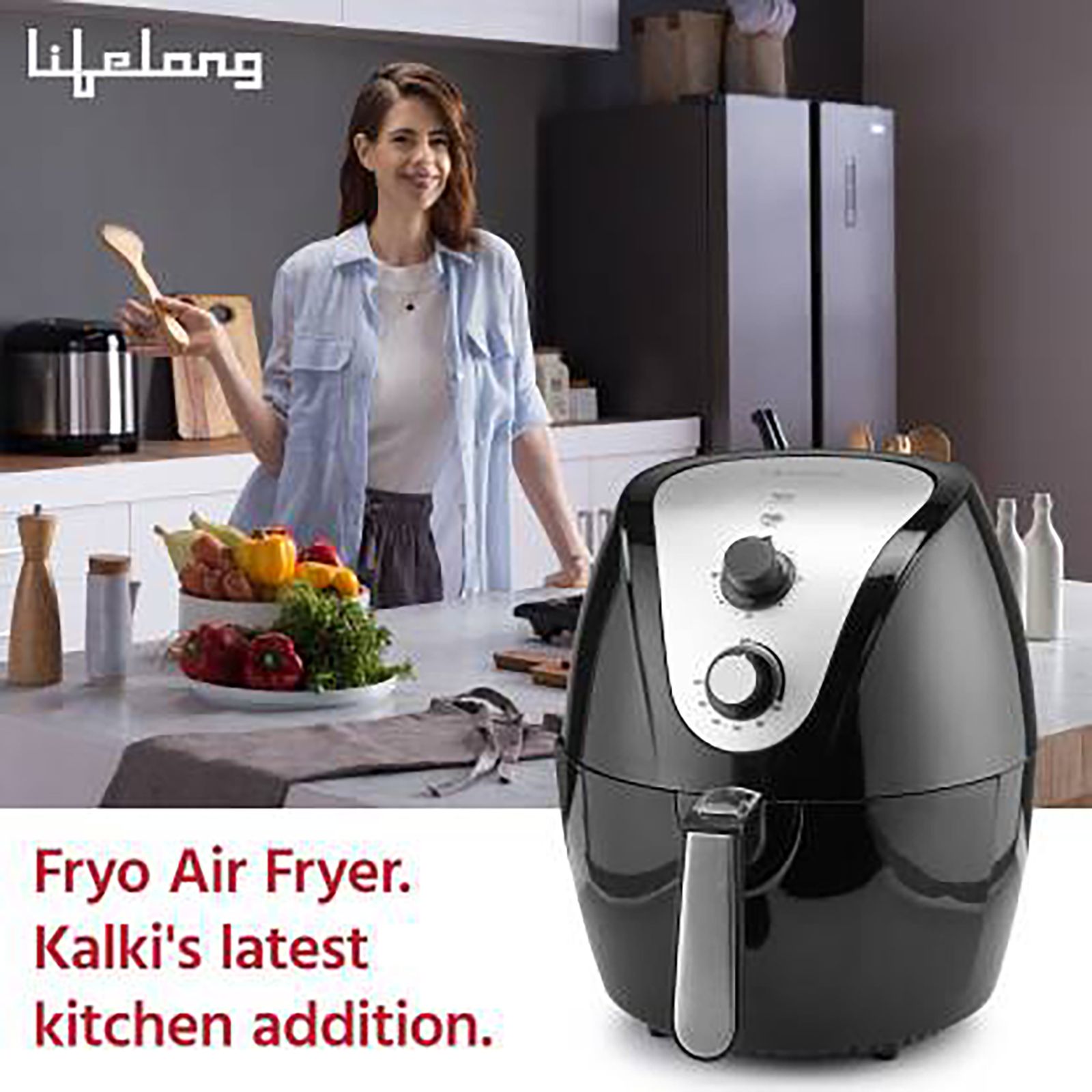 Lifelong Fryo 4.5L 1400 Watt Air Fryer with Rapid Air Technology (Black)_13