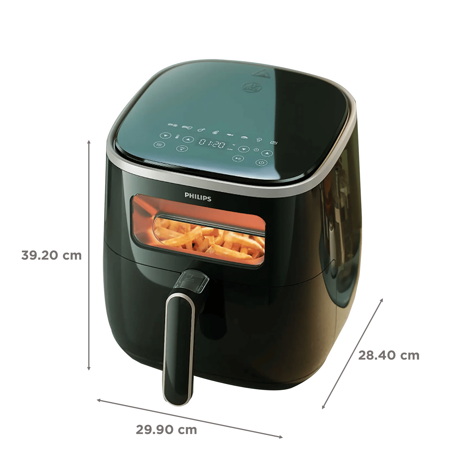 PHILIPS 5.6L 1700 Watt Digital Air Fryer with Rapid Air Technology (Silver) PHILIPS 5.6L 1700 Watt Digital Air Fryer with Rapid Air Technology (Silver)_2