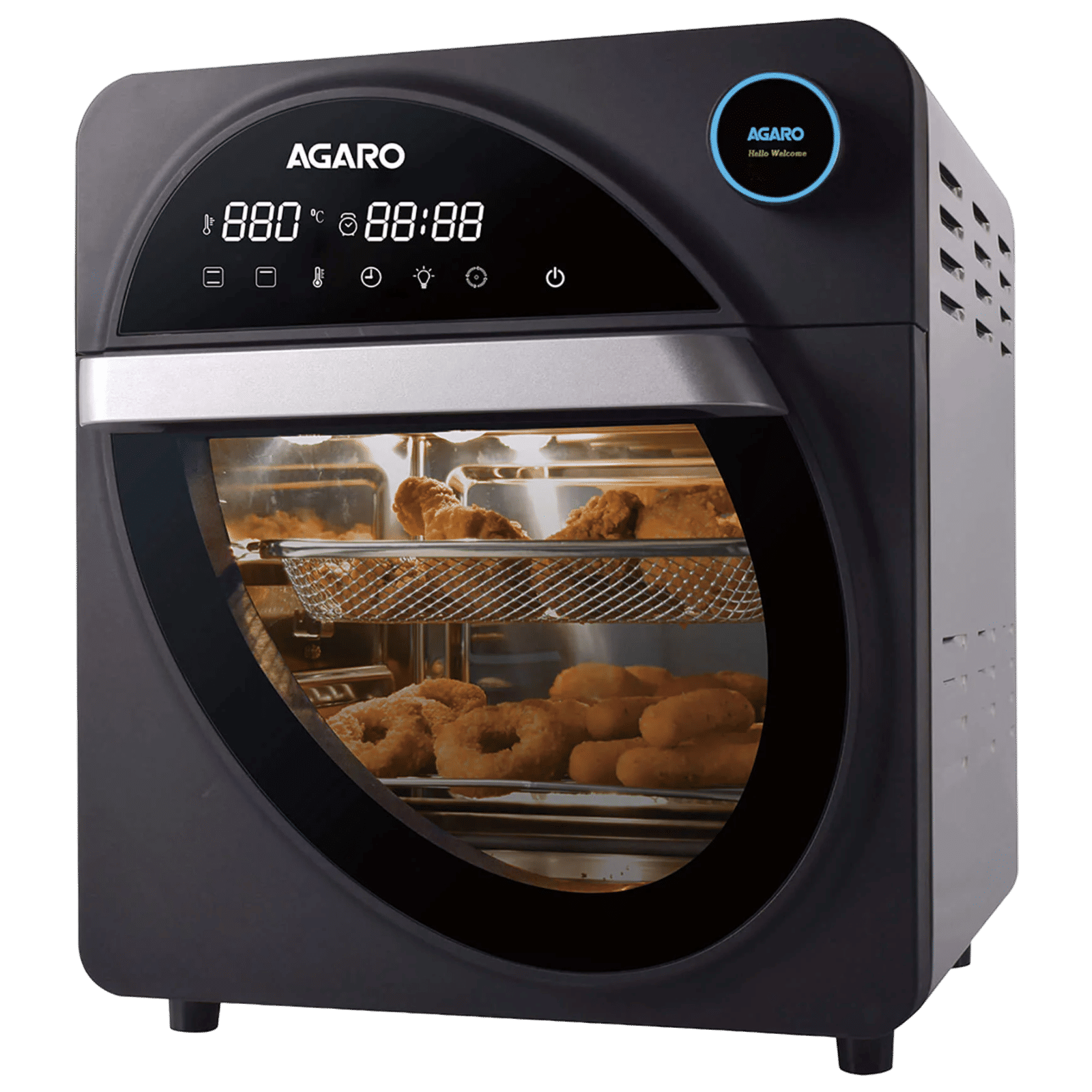 AGARO Royal 14.5L 1700 Watt Digital Air Fryer with 360 Degree Heat Circulation Technology (Dark Grey)_1