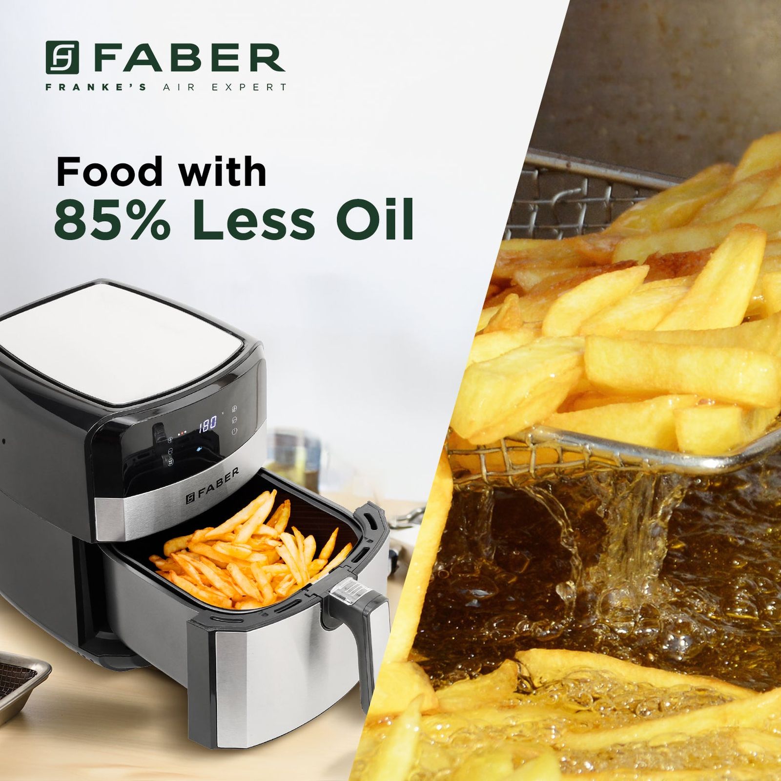 FABER 6.5L 1750 Watt Digital Air Fryer with 360 Degree Rapid Air Circulation Technology (Silver)_13