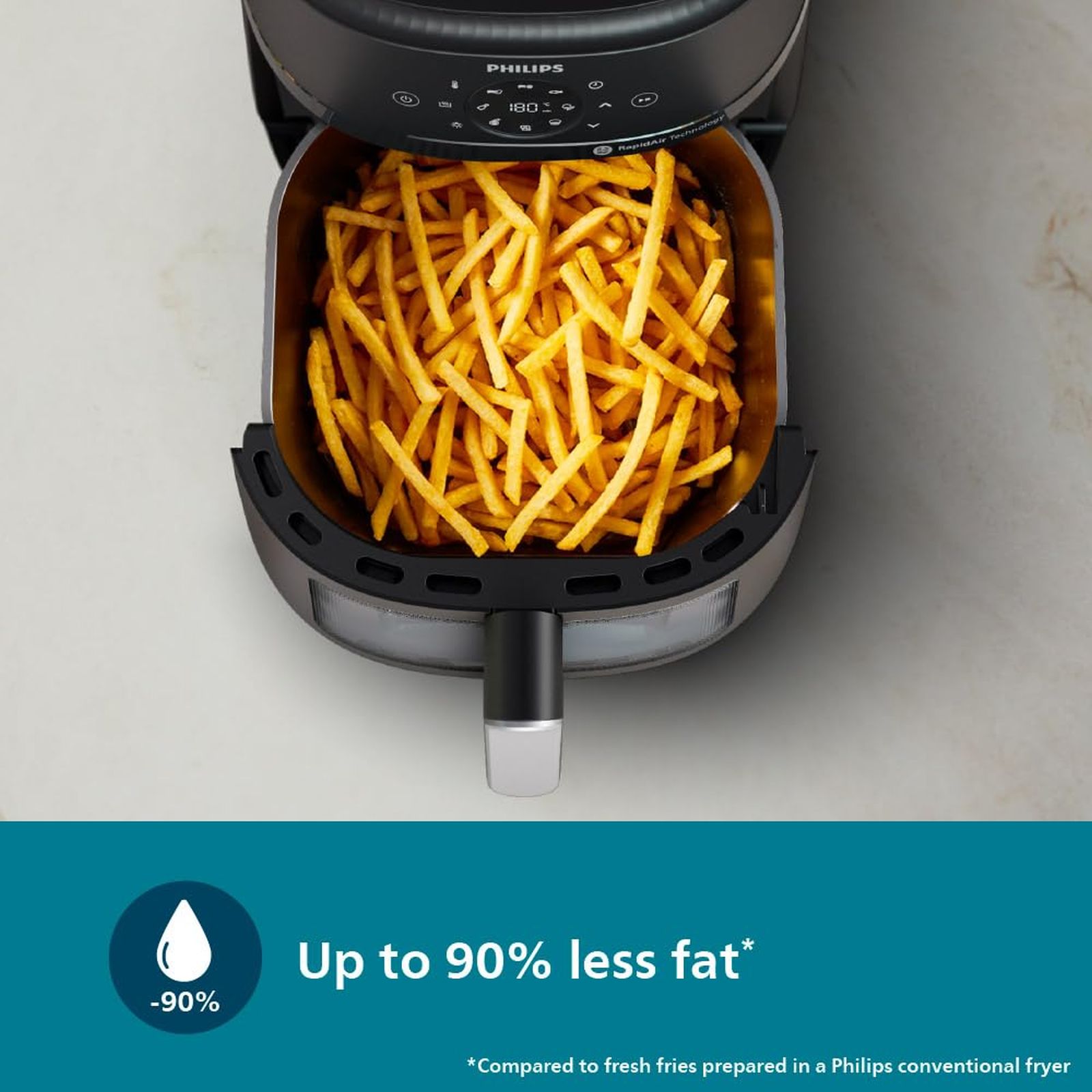 PHILIPS 2000 Series 6.2L 1700 Watt Digital Air Fryer with Rapid Air Technology (Black)_11