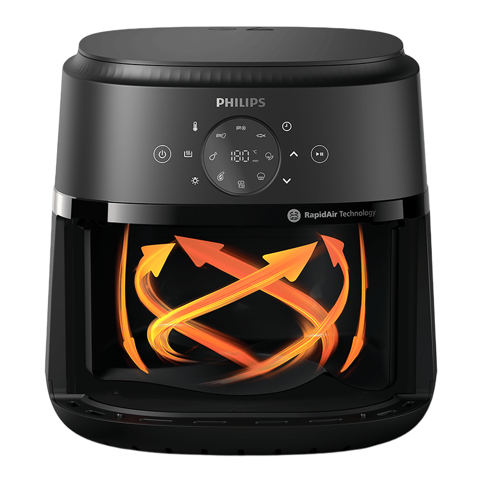 PHILIPS 2000 Series 6.2L 1700 Watt Digital Air Fryer with Rapid Air Technology (Black)_4