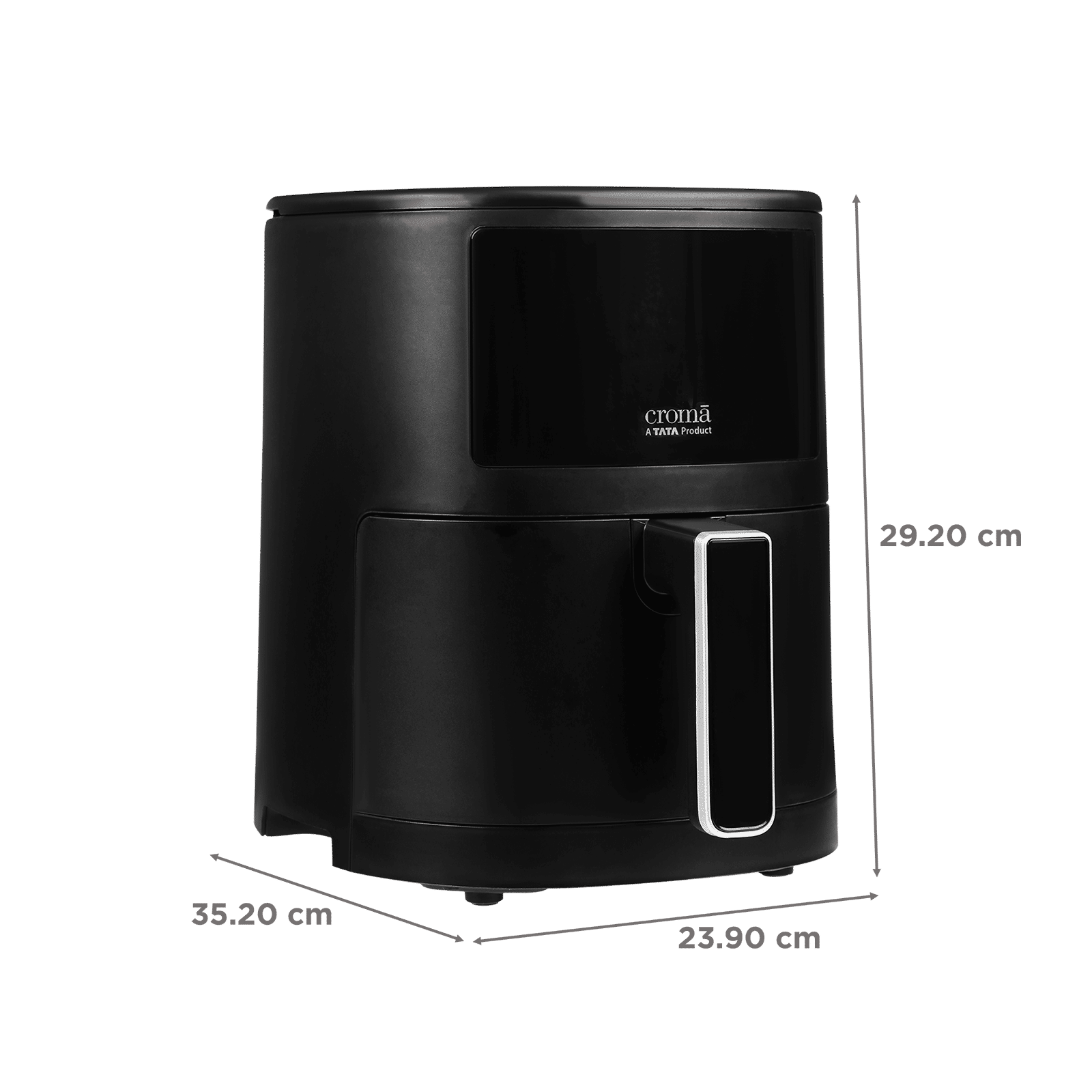 Croma 3.5L 1500 Watt Digital Air Fryer with Rapid Heat Circulation Technology (Black)_2