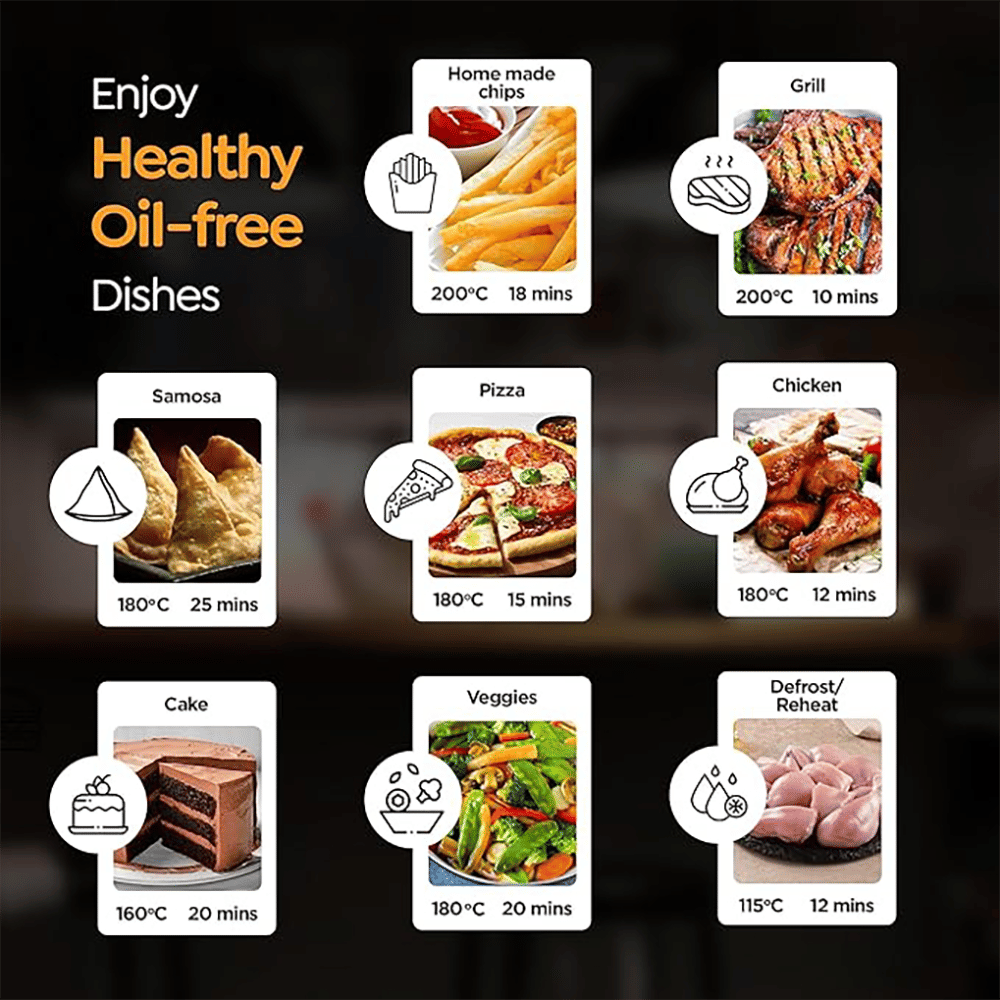 Prestige Nutrifry 4.5L 1200 Watt Digital Air Fryer with 8 Preset Menus (Black)_6