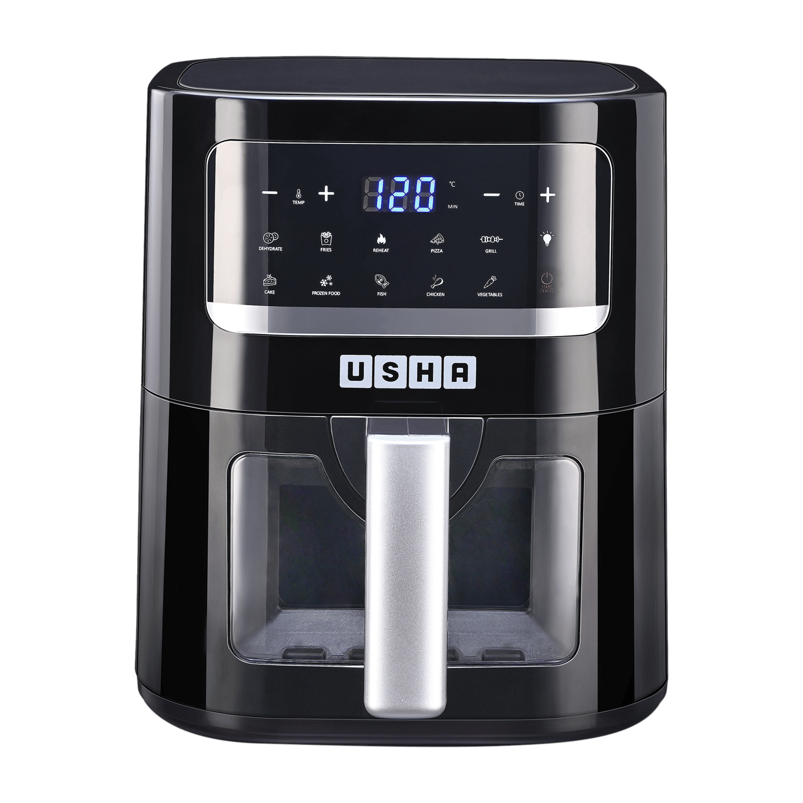USHA iChef Smart 4.5L 1350 Watt Digital Air Fryer with Turbo Air Circulation Technology (Black)_1