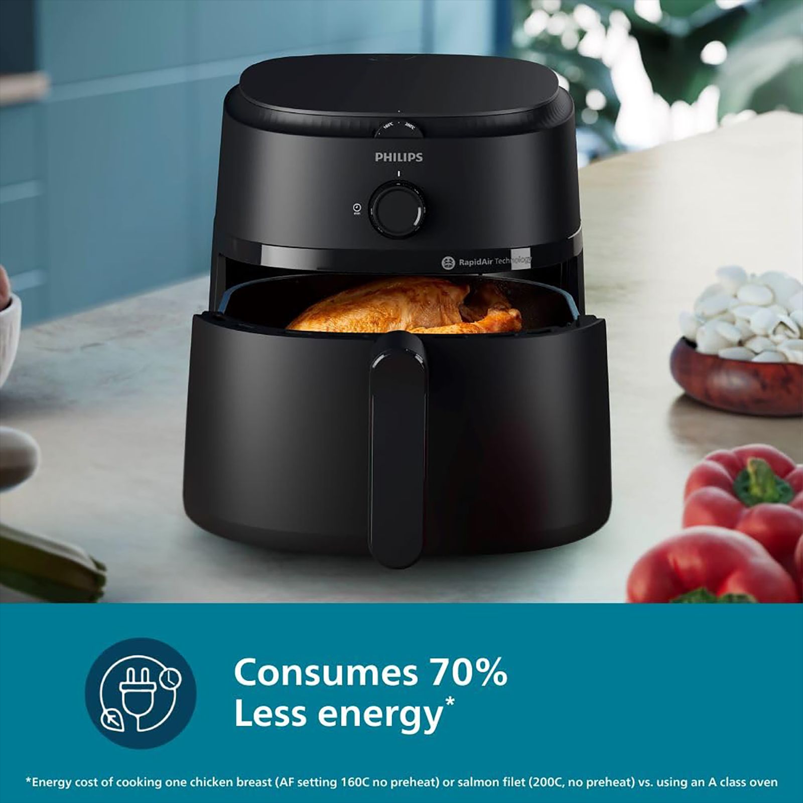 PHILIPS 1000 Series 6.2L 1700 Watt Air Fryer with Rapid Air Technology (Black) PHILIPS 1000 Series 6.2L 1700 Watt Air Fryer with Rapid Air Technology (Black)_13